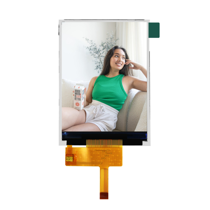 شاشة LCD تعمل باللمس 40 دبوس 240x320 ، MCU FPC 2.8 بوصة TFT LCD تعمل باللمس