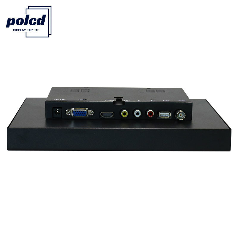 Polcd تخصيص 8 بوصة IPS لوحة معدنية حالة شاشة LCD الصناعية فتح الإطار
