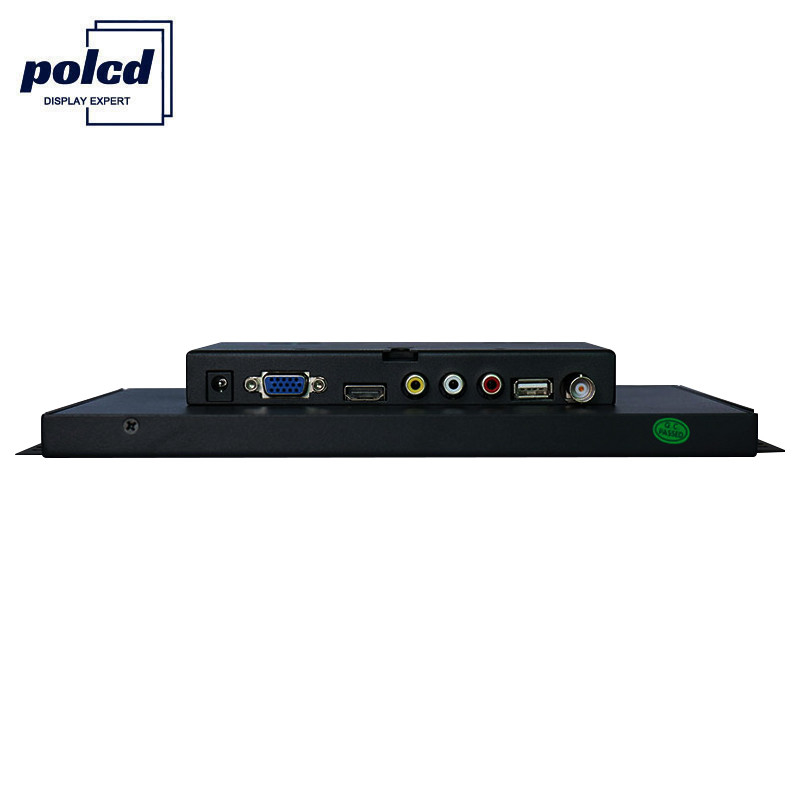 Polcd الصناعية 10 بوصة شاشة تعمل باللمس بالسعة VGA شاشة عرض LCD للكمبيوتر بإطار مفتوح