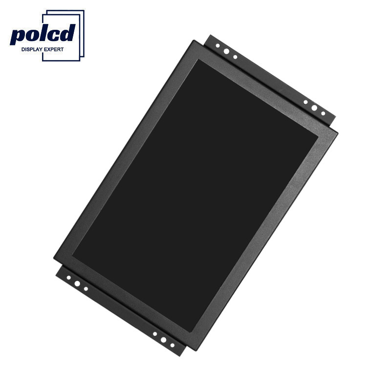 شاشة LCD TFT LCD مقاس 10.1 بوصة تعمل باللمس الصناعية عالية السطوع IP65 أسود