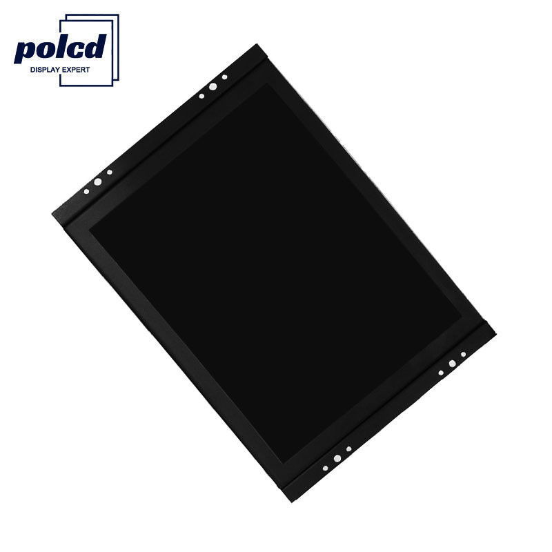 Polcd تخصيص 8 بوصة شاشة تعمل باللمس البلاستيك حالة فتح الإطار شاشة LCD بالسعة