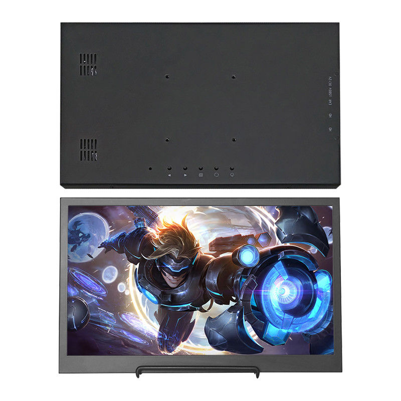 شاشة LCD محمولة من نوع C بمنفذ مزدوج من Polcd مقاس 15.6 بوصة وشاشة LED 3840x2160