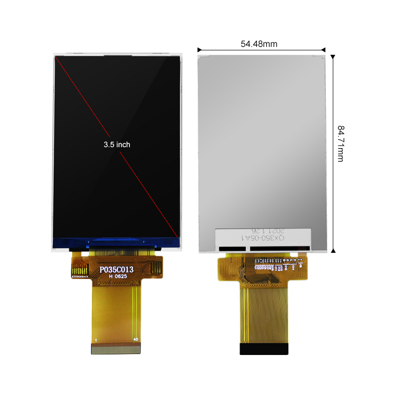 Polcd 320x480 Spi 3.5 بوصة شاشة عرض LCD 450cd / m2 للإعلانات التجارية