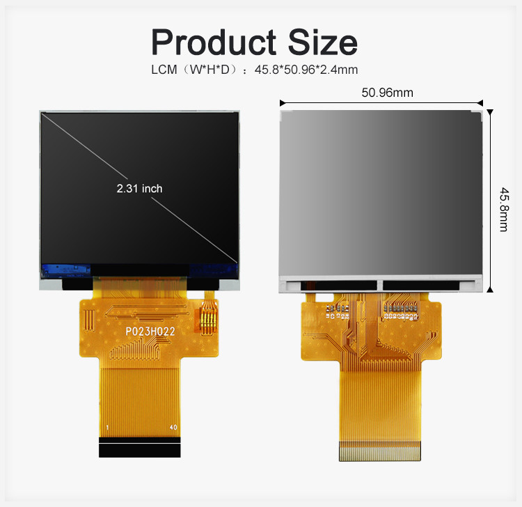 SPI ILI9342C منفذ تسلسلي نقط مصفوفة شاشة تعمل باللمس شاشة TFT 2.31 بوصة IPS LCD 320x240