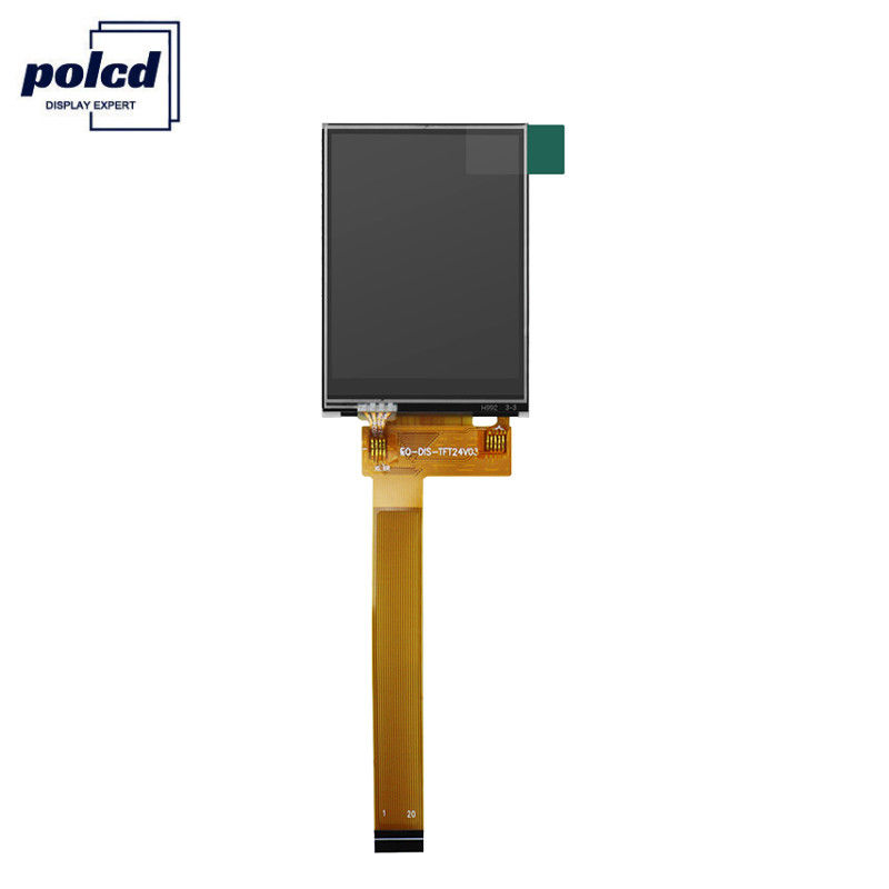 اتجاه عرض Polcd 12 0'Clock Color 262k شاشة تعمل باللمس تعرض 2.4 بوصة