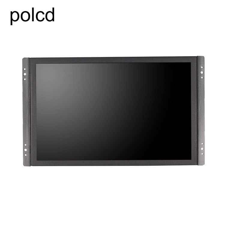 Polcd 14 بوصة Full HD 1920x1080 معدن حالة شاشة LCD صناعية بإطار مفتوح