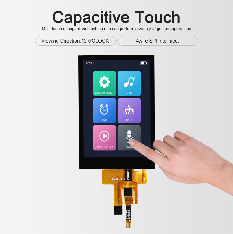 1.69 2.2 2.4 3.5 4 4.3 بوصة شاشة LCD صغيرة LCM TFT بالألوان الكاملة RGB SPI IPS لوحة