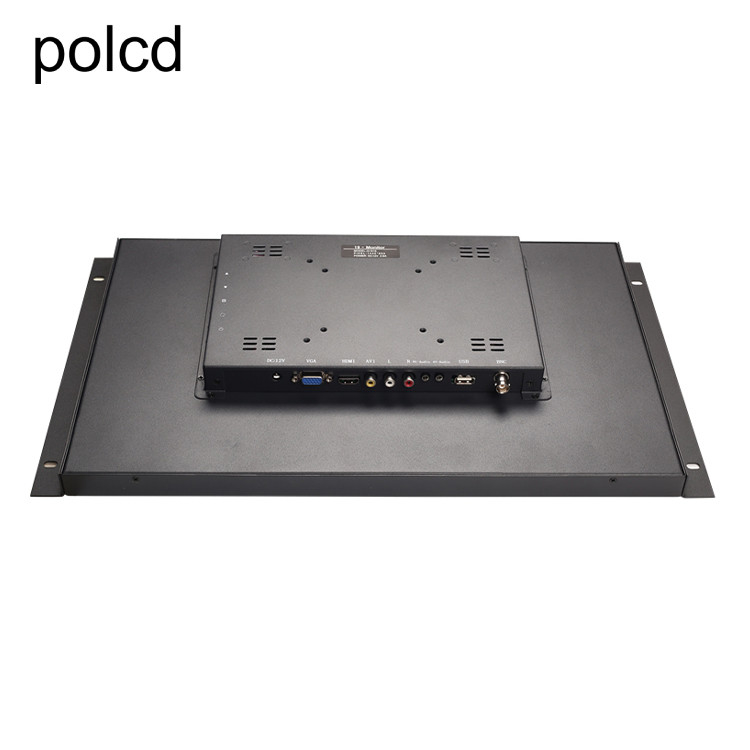 الصناعية الجدار شنقا الأذن المعدنية حالة شاشة LCD مراقب Polcd 19 بوصة