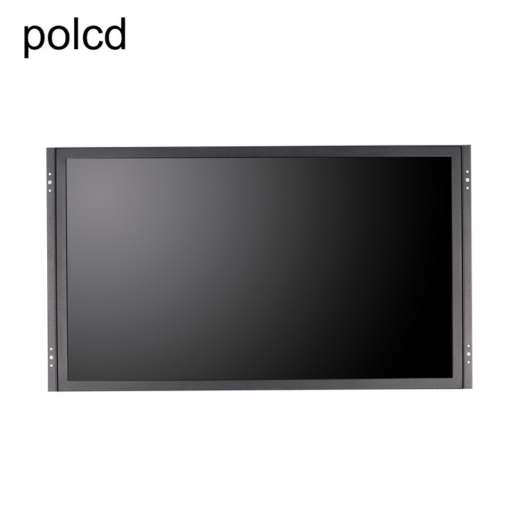 الصناعية Polcd 21.5 بوصة شاشة LCD تعمل باللمس شاشة نقية معدنية مسطحة حالة الألومنيوم