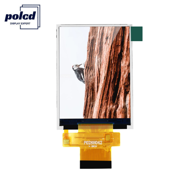 Polcd MCU 8 Bit 2.8 Lcd Module 57.6mm Touch Screen Display Modul 12 0'CLOCK