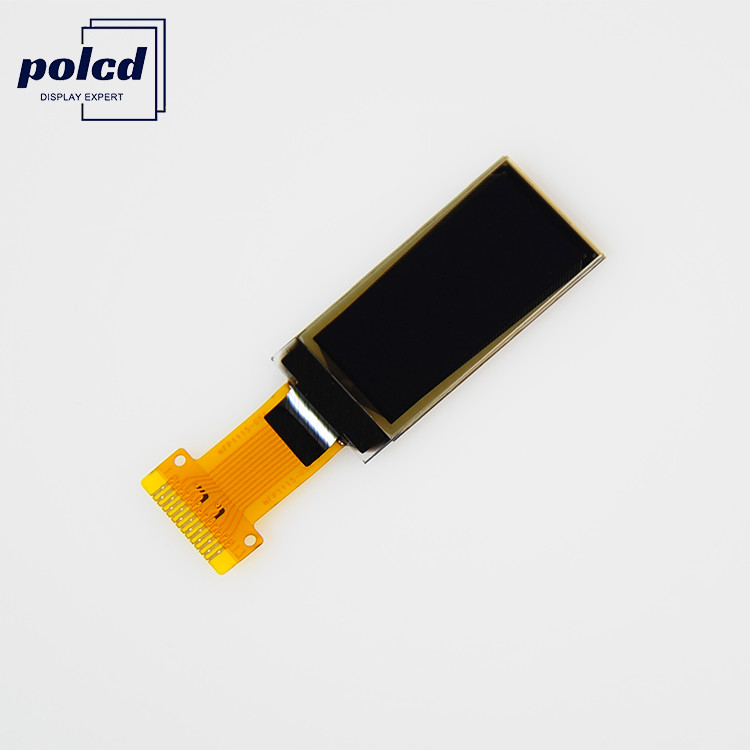 لوحة عرض OLED مقاس 0.96 بوصة من Polcd 64x128 لون أبيض لجهاز ارتداء الساعات الذكية