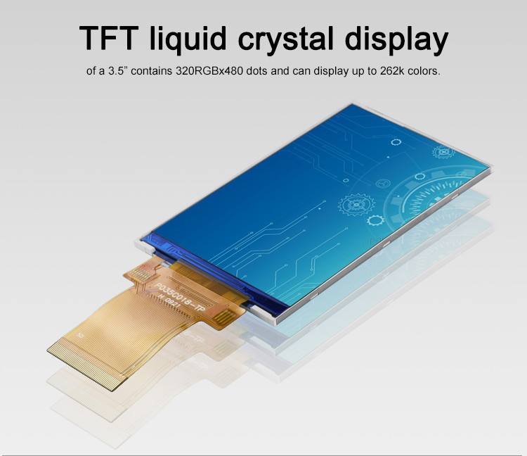 3.5 بوصة LCD لوحة وحدة 320x480 RGB SPI واجهة ملونة كاملة Tft Lcm العرض Polcd
