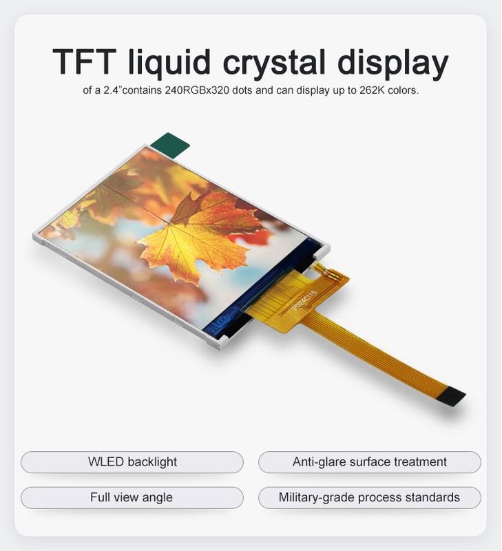 Polcd RoHS 2.4 بوصة شاشة LCD Tft ST7789V3 TFT LCD وحدة 4 سلك SPI