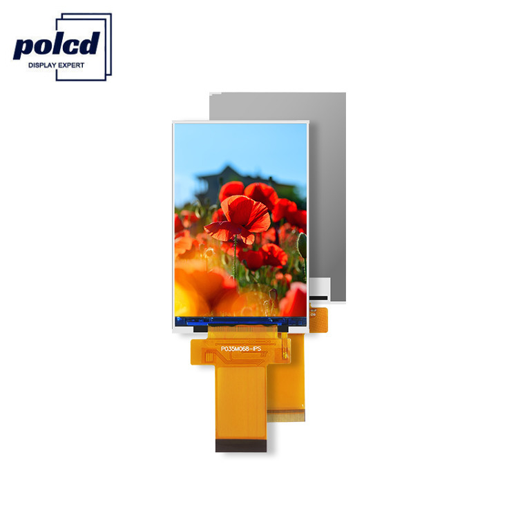 Ili9488 Tft الشاشة اللمسية Polcd 3.5 بوصة Lcd وحدة 320x480 Ips عرض زاوية واجهة Rgb
