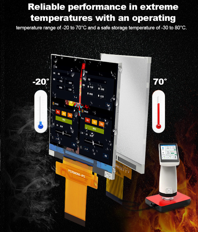 Ili9488 Tft الشاشة اللمسية Polcd 3.5 بوصة Lcd وحدة 320x480 Ips عرض زاوية واجهة Rgb