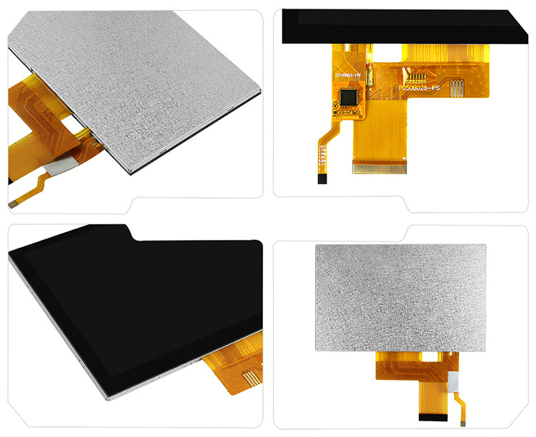 5 بوصة Ips Tft شاشة LCD شاشة ناقلة 24 بت واجهة RGB 800 * 480 عرض