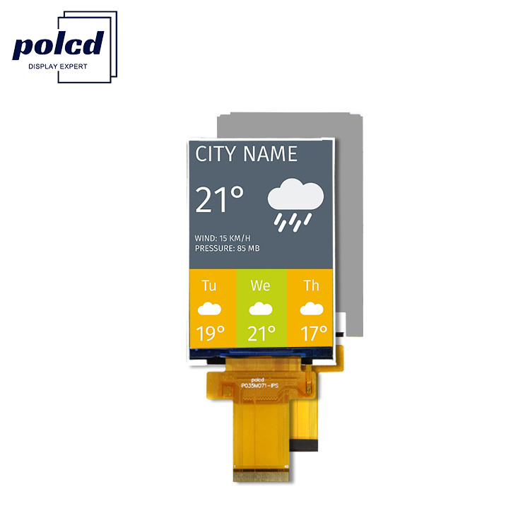 3.5 بوصة المعدات الصناعية Tft اللون لوحة LCD الوحدة Ips Mcu Spi واجهة