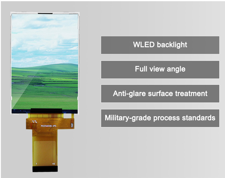 320x480 3.5 بوصة Tft شاشة LCD 18 بت متوازية واجهة Rgb حجم صغير