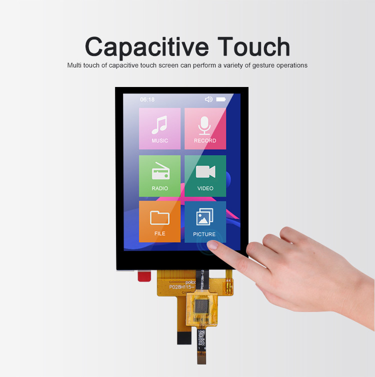 2.8 بوصة RGB Tft LCD Module 240x320 4 سلك مقاوم لمسة أو شاشة لمسة سعة