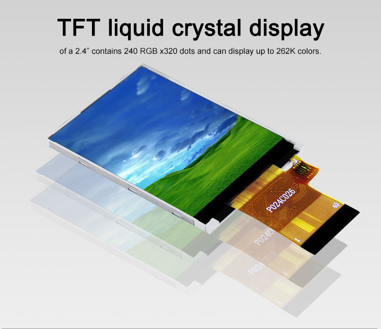 Polcd ST7789V 2.4 بوصة شاشة LCD 12 0'CLOCK 240x320 شاشة لوحة LCD