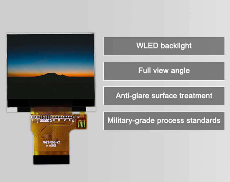 اللون 262K 2.31 بوصة الشاشة المربعة 300 نيت 320x240 tft شاشة LCD