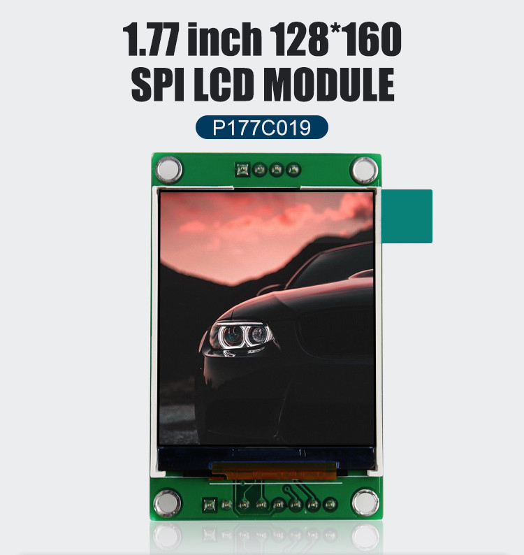 Polcd ST7262 1.77 بوصة 24 بت Lcd 128X160 TFT تعمل باللمس 300 Nit