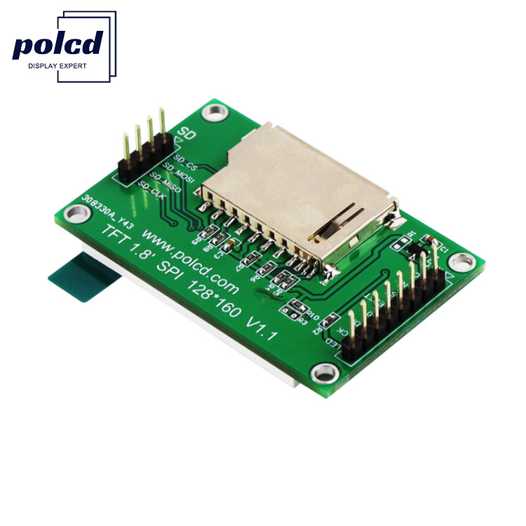 Polcd ST7262 1.77 بوصة 24 بت Lcd 128X160 TFT تعمل باللمس 300 Nit