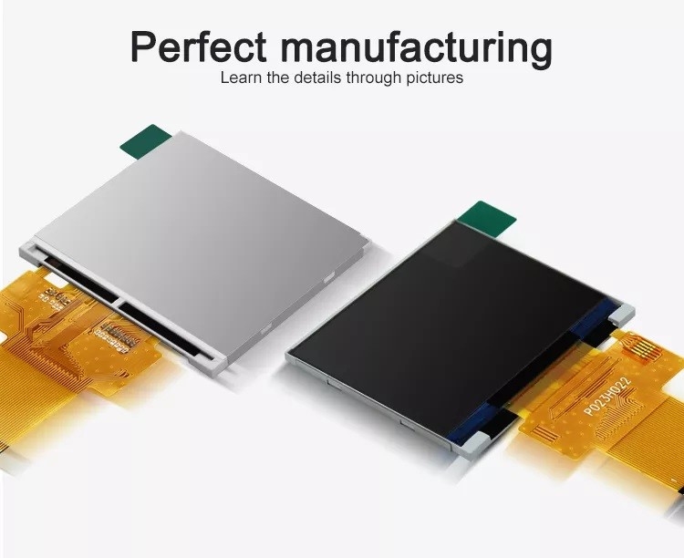 Polcd أسود 320*240 RGB TFT شاشة 18 بت سطوع مرتفع 2.31 بوصة لوحة LCD