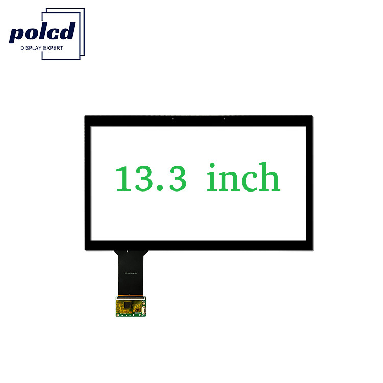 Polcd 13.3 بوصة زجاج متعدد النقاط لوحة لمسة مقاومة للماء CTP ILI2511 GG شاشة لمسة سعة