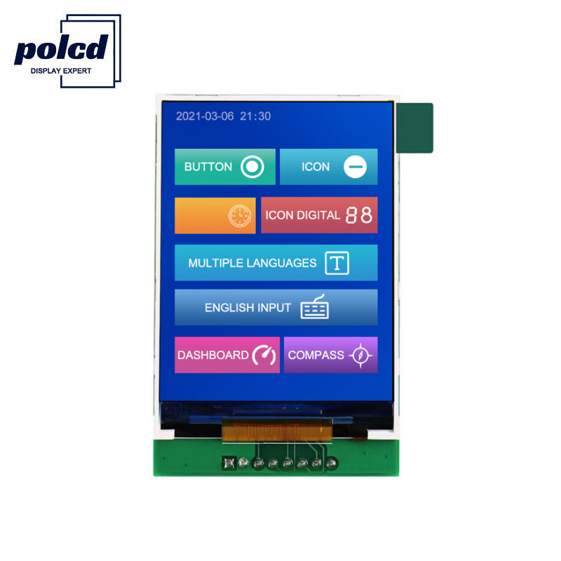 Polcd RoHS Color 262K Lcd Tft 2.4 بوصة ST7789V2 Tft Touch Panel
