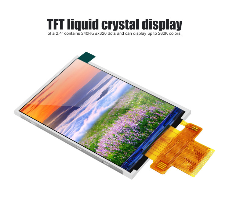 Polcd ST7789V2 2.4 لون شاشة TFT 262K TFT LCD مقاس 48.96 مم