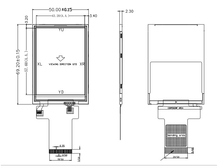 شاشة TFT عالية السطوع من Polcd ILI9341V 16 بت 2.8 بوصة شاشة Raspberry Pi