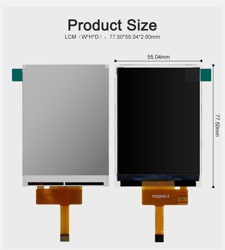 Polcd ST7789V 3.2 بوصة Tft Lcd اللون 262K شاشة TFT LCD 48.6mm 12 0'CLOCK