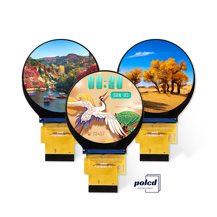 Polcd 480*480 2.1 بوصة لوحة LCD دائرية ST7701S محرك IC IPS جميع زاوية الرؤية وحدة عرض TFT مستديرة