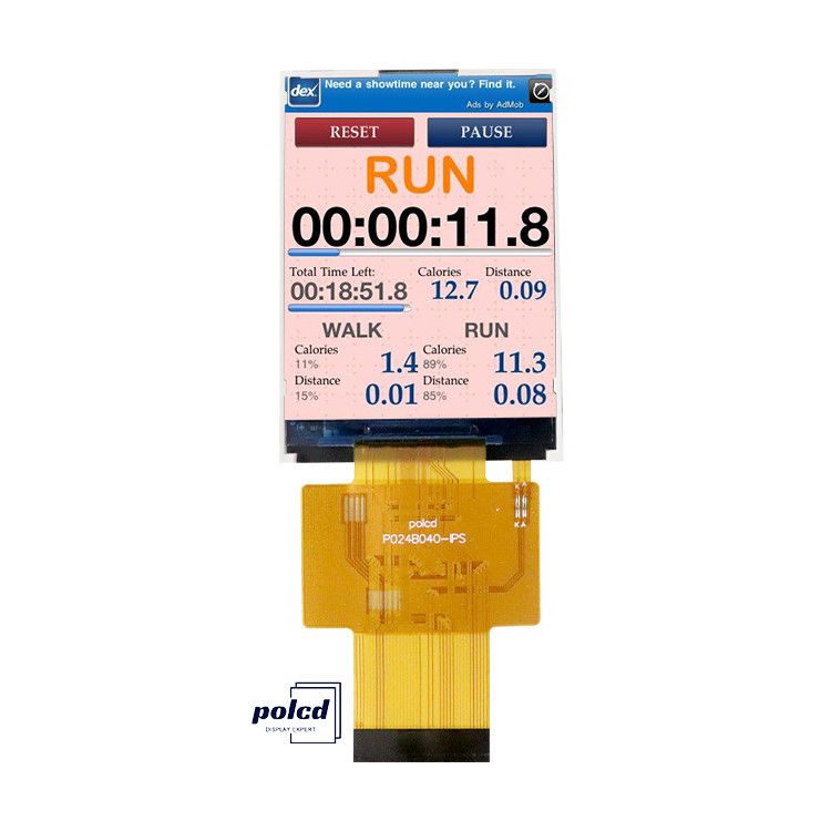 Polcd 2.4 بوصة IPS شاشة LCD عالية السطوع 450 نايت MCU ST7789V 240x320 دقة TFT LCD عرض الوحدة