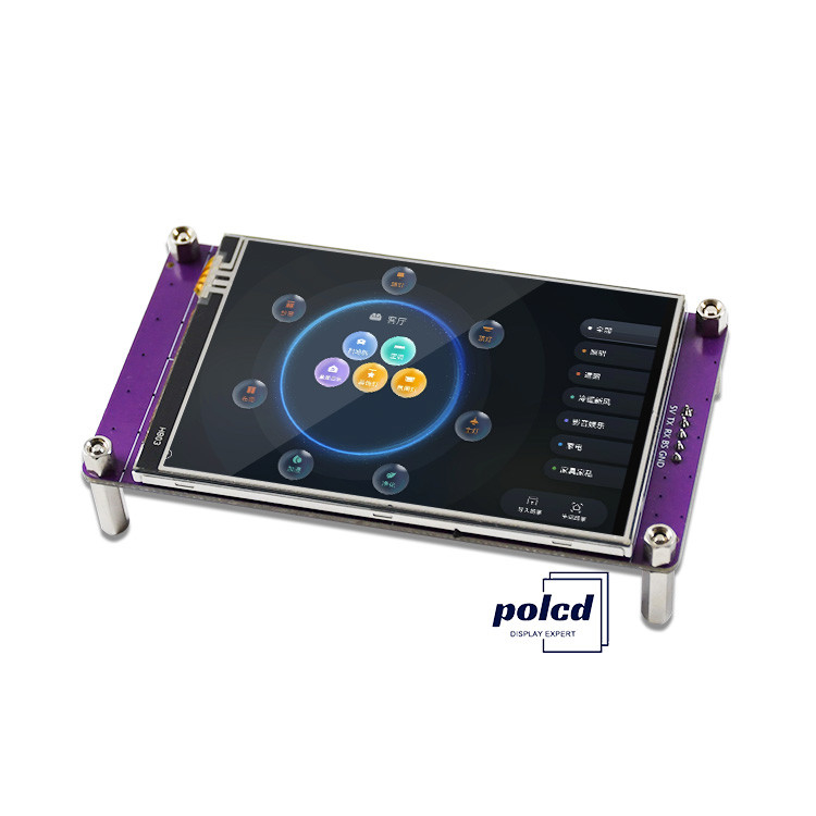 Polcd 3.5 بوصة عالية الدقة 480 * 320 HMI لوحة لمس TFT LCD وحدة مع لوحة التحكم