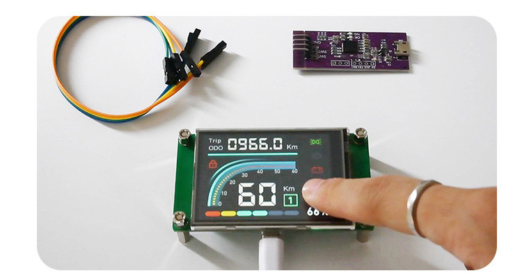 Polcd 2.4 بوصة Tft LCD Module 240*320 Hmi Uart Port Smart Lcd Display شاشة لمسة مقاومة صناعية