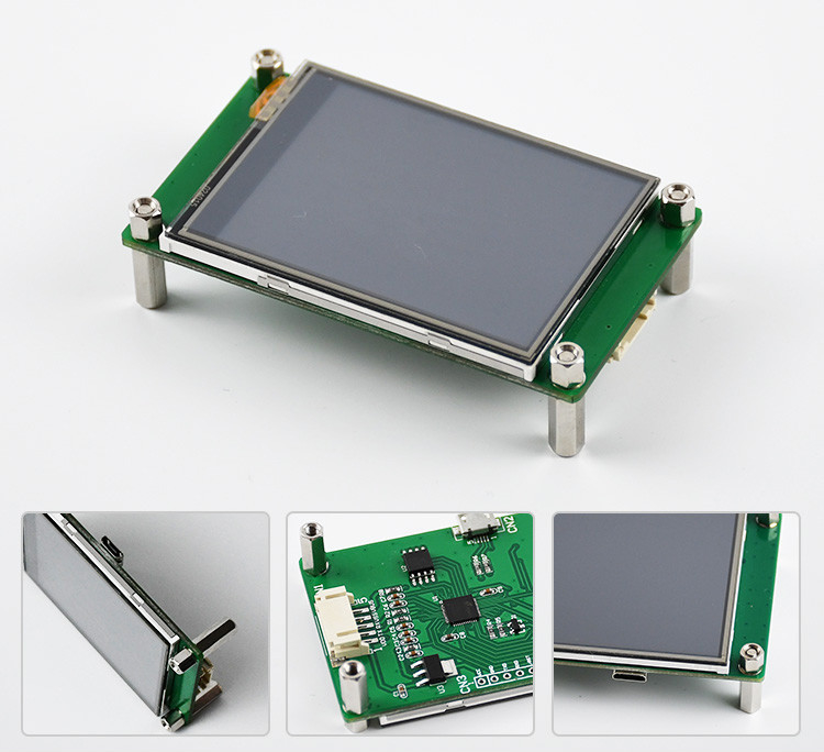 Polcd 2.4 بوصة Tft LCD Module 240*320 Hmi Uart Port Smart Lcd Display شاشة لمسة مقاومة صناعية