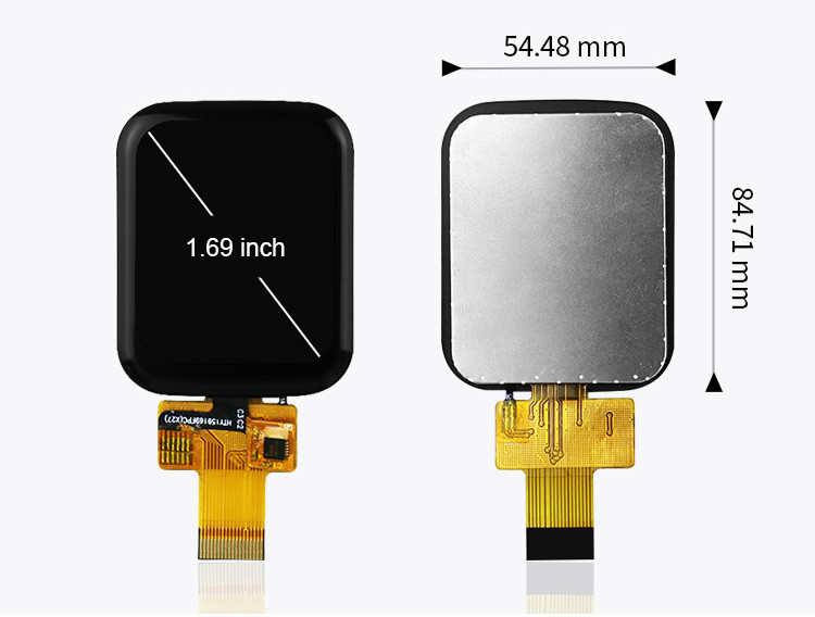 Polcd 1.69 بوصة TFT شاشة لمس سعة 240x280 عادةً ما تكون سوداء وحدة IPS LCD