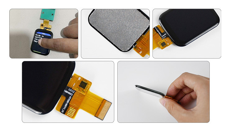 Polcd 1.69 بوصة TFT شاشة لمس سعة 240x280 عادةً ما تكون سوداء وحدة IPS LCD
