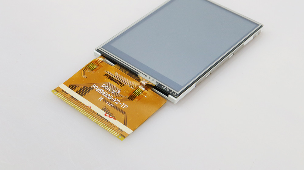 Polcd 2.8 بوصة بزاوية عرض كاملة TFT LCD تعمل باللمس لوحة IPS قابلة للقراءة أشعة الشمس