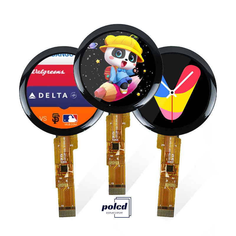 شاشة LCD صغيرة مستديرة 1.28 بوصة شاشة LCD 240 * 240 1.3 بوصة واجهة SPI IPS دائرية Tft لوحة وحدات شاشة LCD