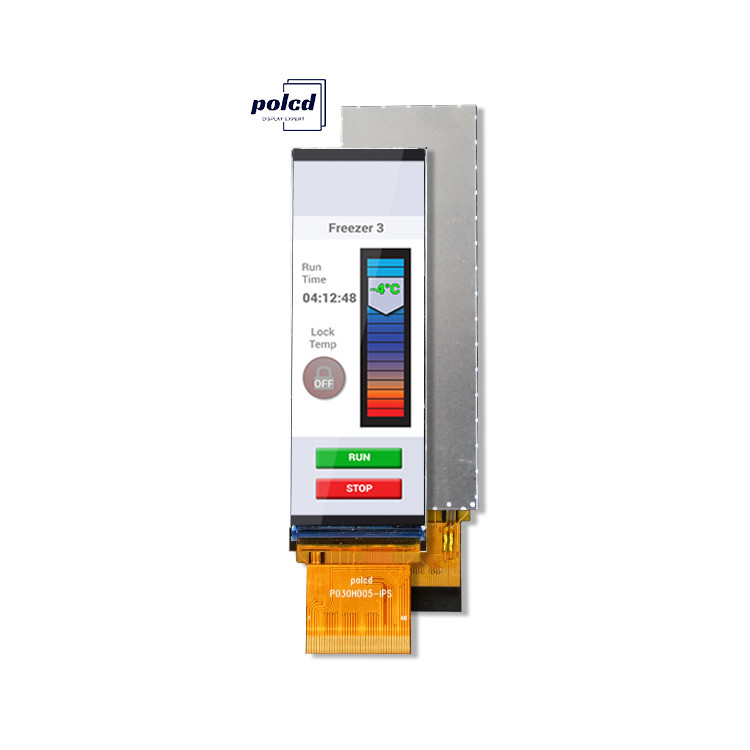 Polcd 3 بوصة 268x800 IPS شاشة 40pin واجهة RGB565 700 نيت ST7701S 3