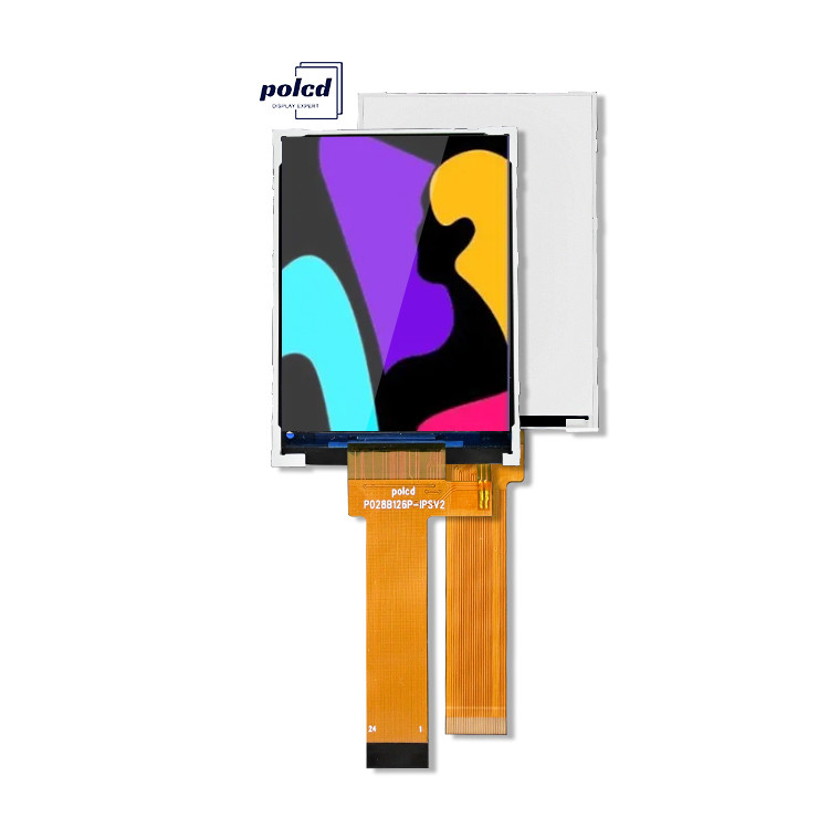 Polcd شاشة LCD صغيرة 2.8 بوصة 240x320 سطوع عالية 900 نايت IPS LCD Module Display 2.8'' TFT الصناعية