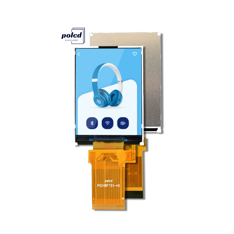 Polcd 2.4 بوصة LCM Module Transflective SPI MCU لحام 20pin دقة 240x320 شاشة LCD TFT