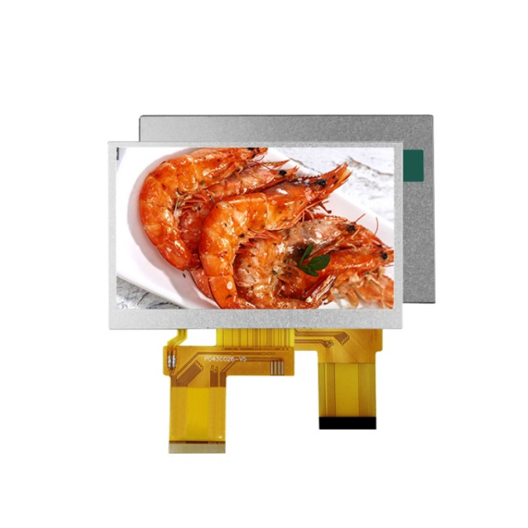Polcd مخصص 4.3 بوصة 480 * 272 لون RGB 8 بت ILI6485 محرك 40pin 4.3' TFT LCD Module