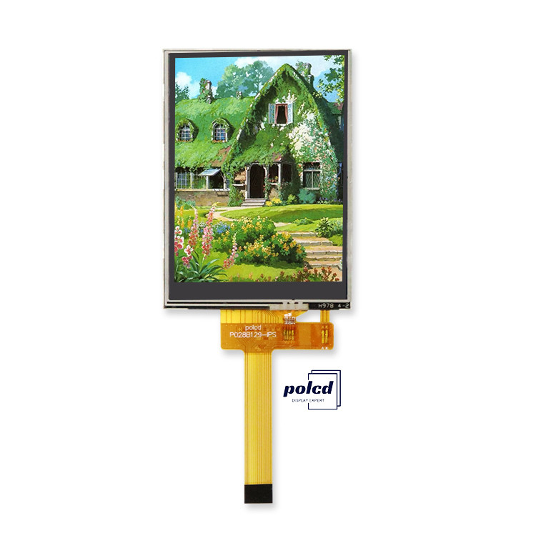 Polcd صغير 2.8 بوصة 240x320 14pin RTP لوحة لمس مقاومة واجهة SPI ST7789V 2.8 