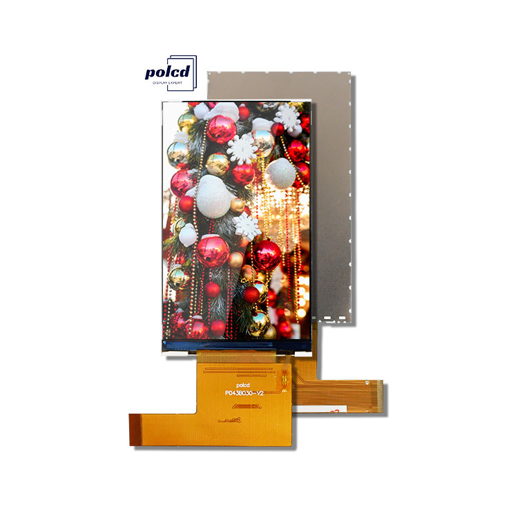 Polcd 480x800 4.3 بوصة شاشة LCD 400nit الضوء 18 بت واجهة RGB Tft العرض