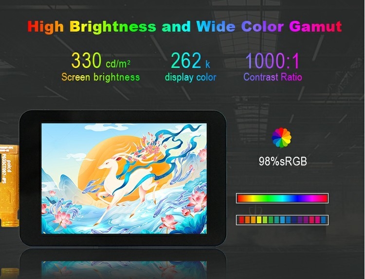 Polcd 3.5' 3.5 بوصة واجهة SPI 320x480 دقة ST7796U