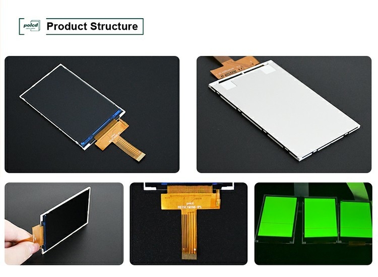 Polcd 3.5 بوصة 320x480 دقة 350 نيت واجهة Mipi ili9488 IC الرأسي نوع 3.5'' TFT وحدة عرض LCD